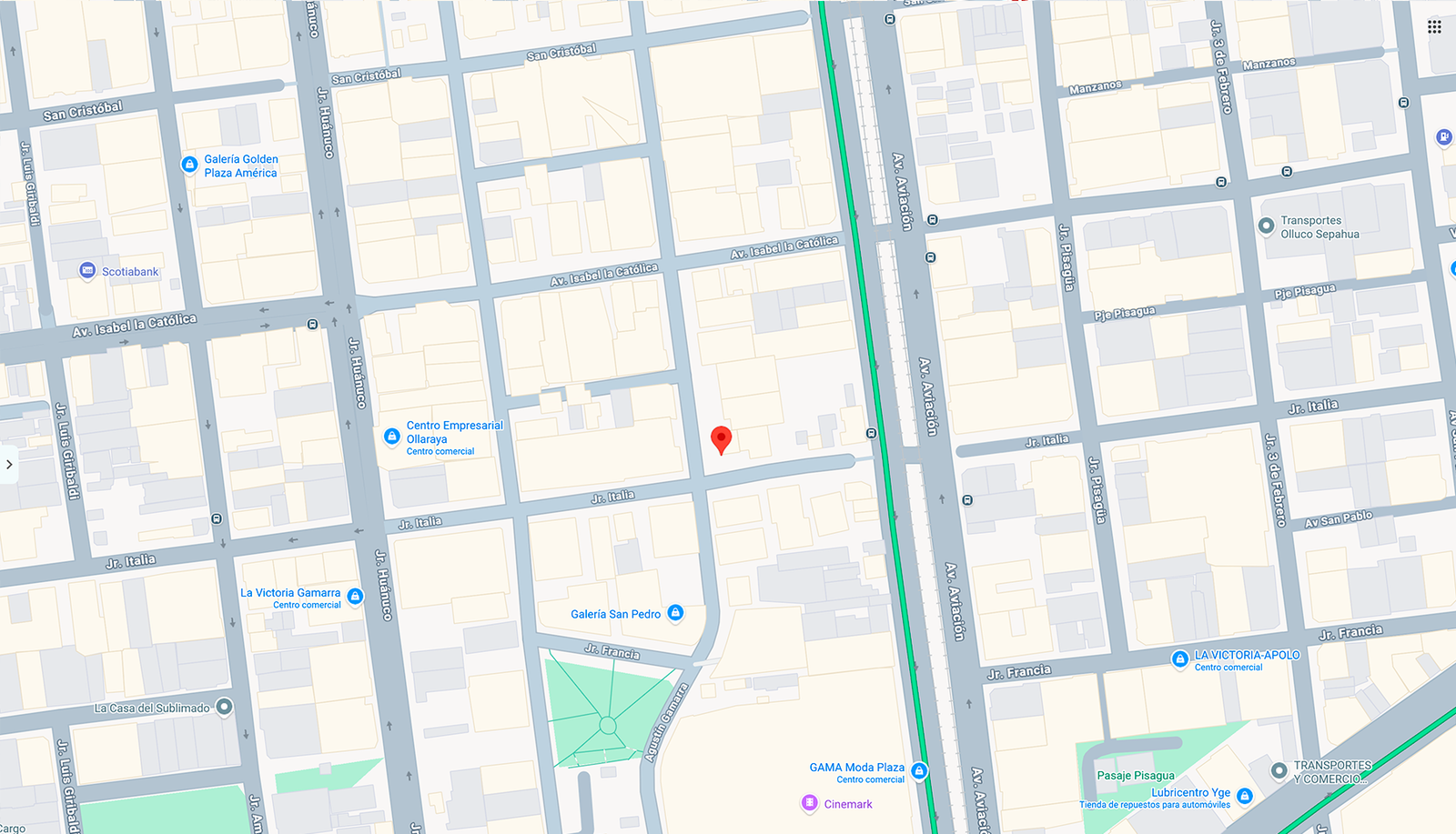 Galería KRISTALES — mapa de ubicación