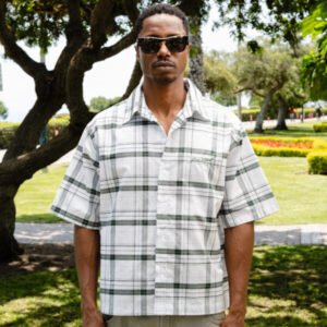 nat camisa boxy verde