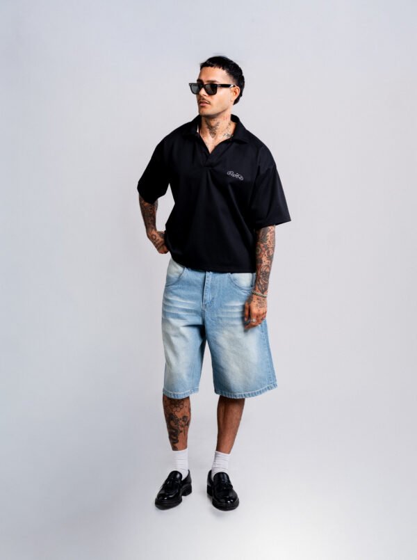 Calm Polo Camisero Negro – vista alternativa