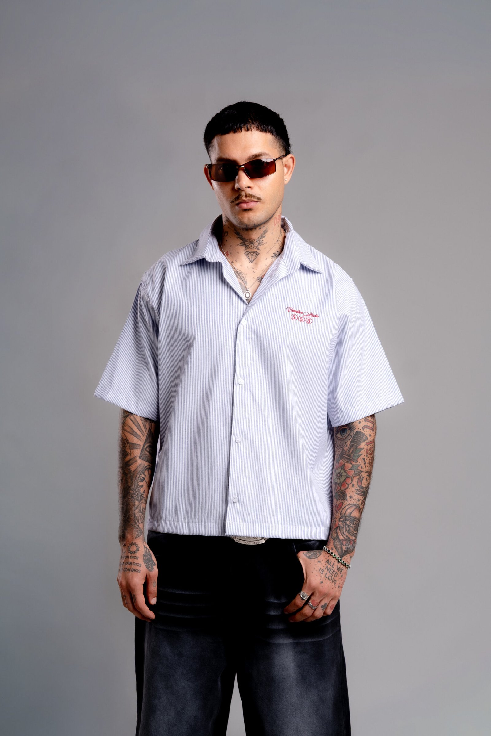 Fresh Camisa Boxy Azul