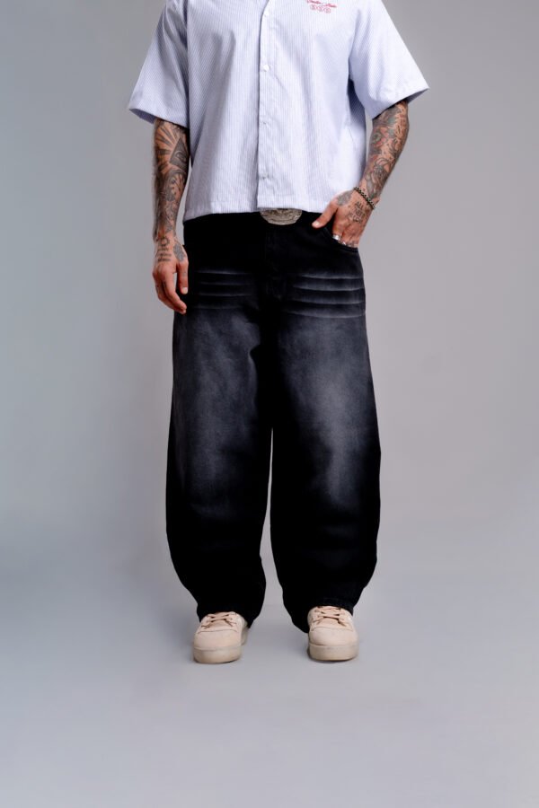 Sun Pantalón Wide Baggy Negro