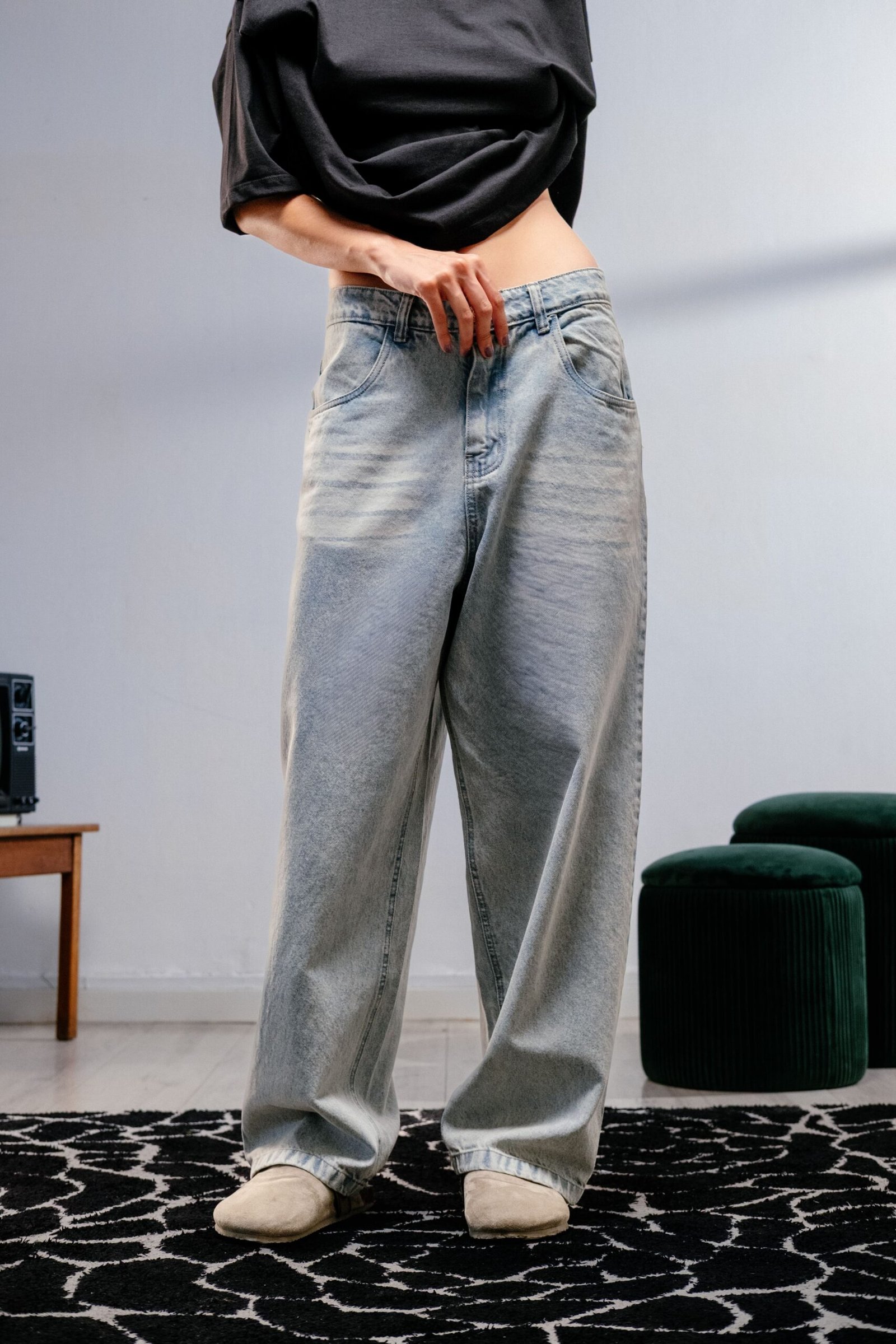 SEASONS PANTALÓN BAGGY MADERA