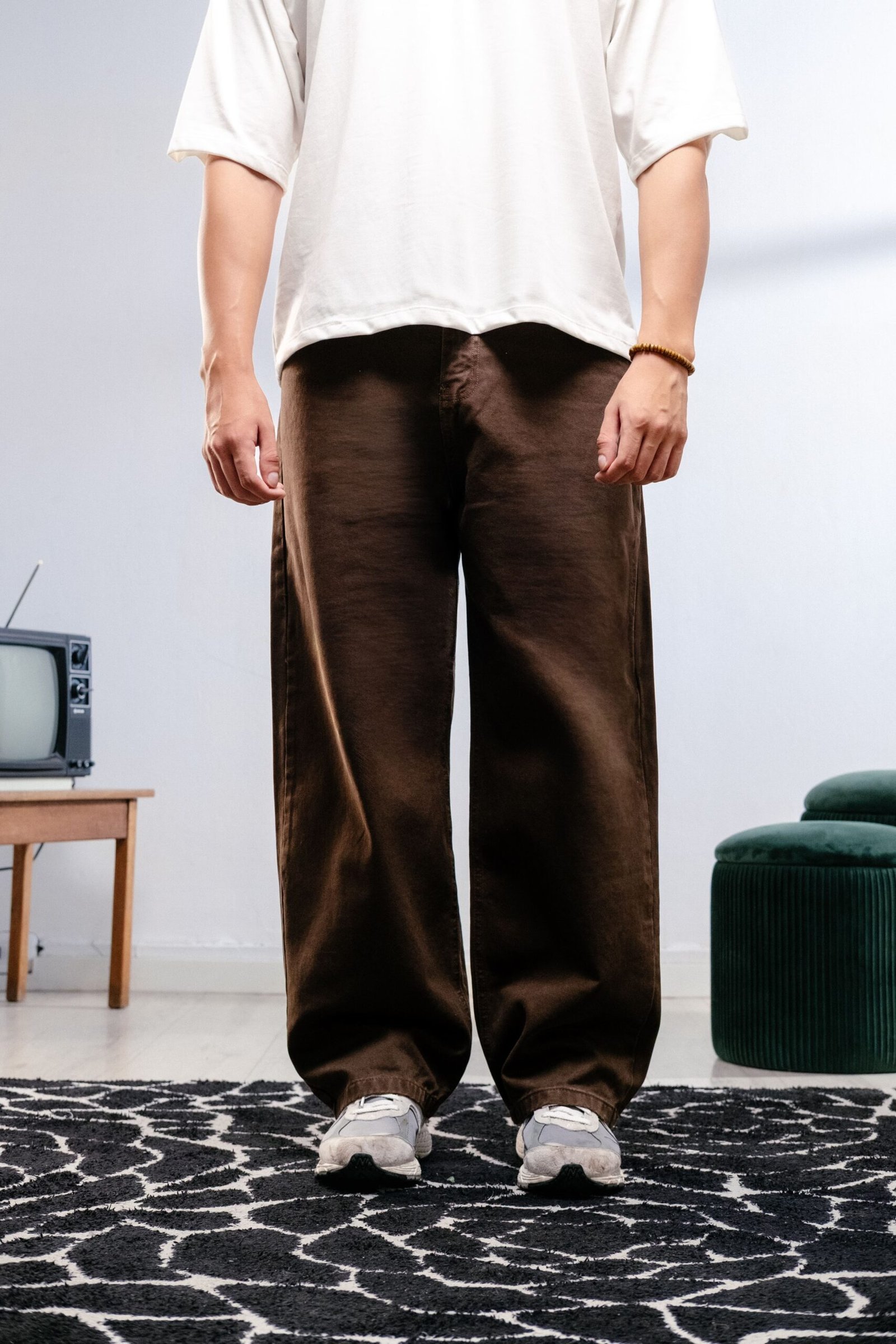 SEASONS PANTALÓN BAGGY MARRÓN