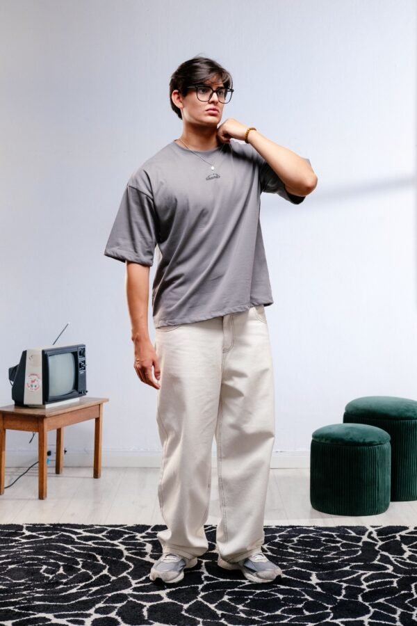 TRACE POLO BOXY GRIS – vista alternativa