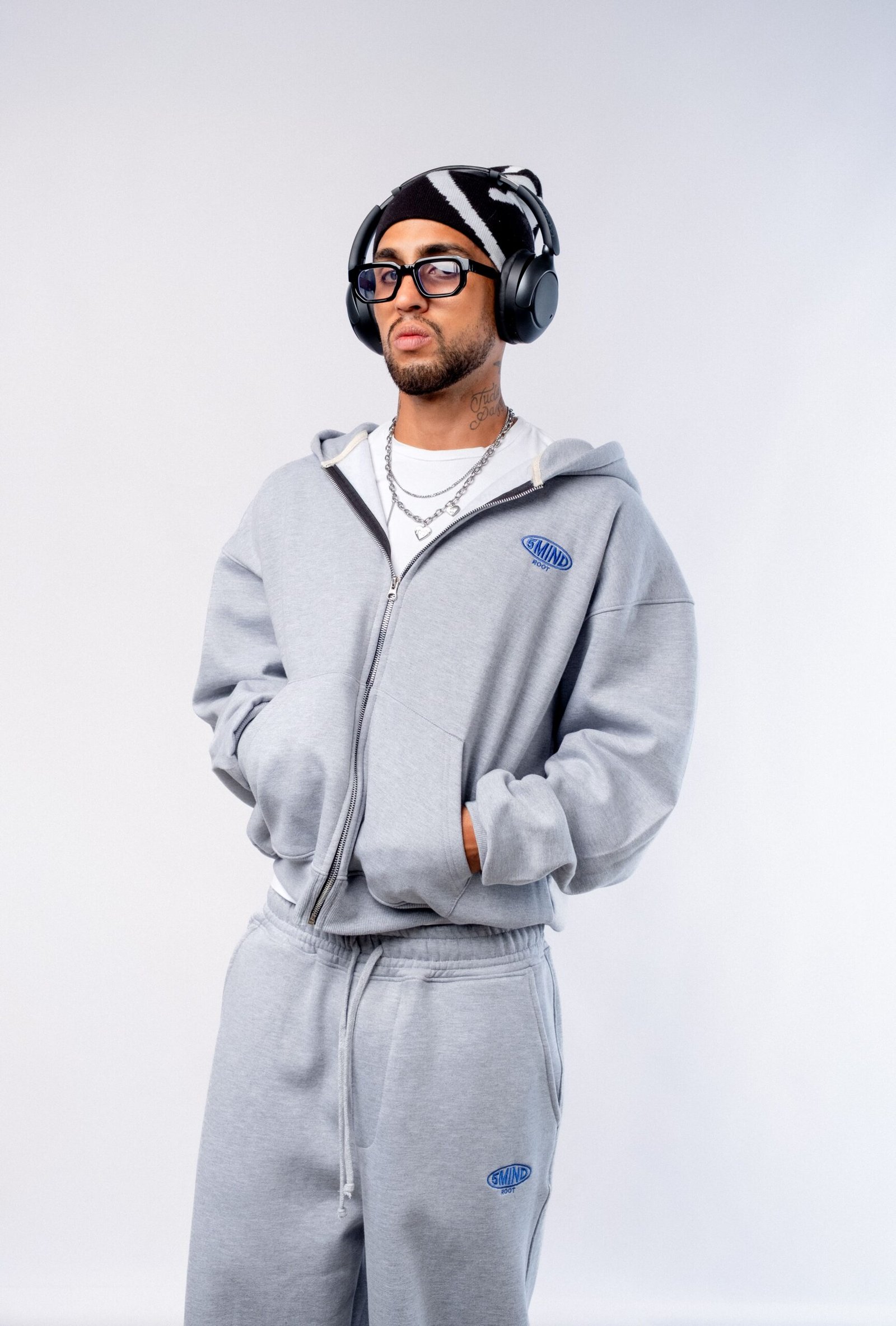 Root Zip Hoodie Gris