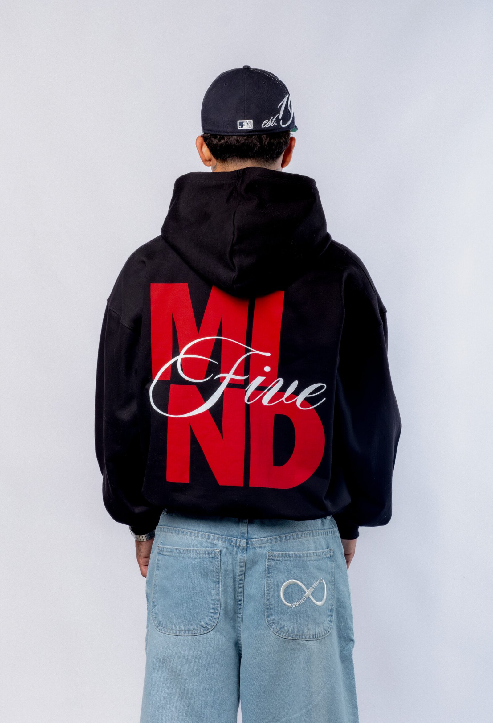 Mind Hoodie Boxy Negro