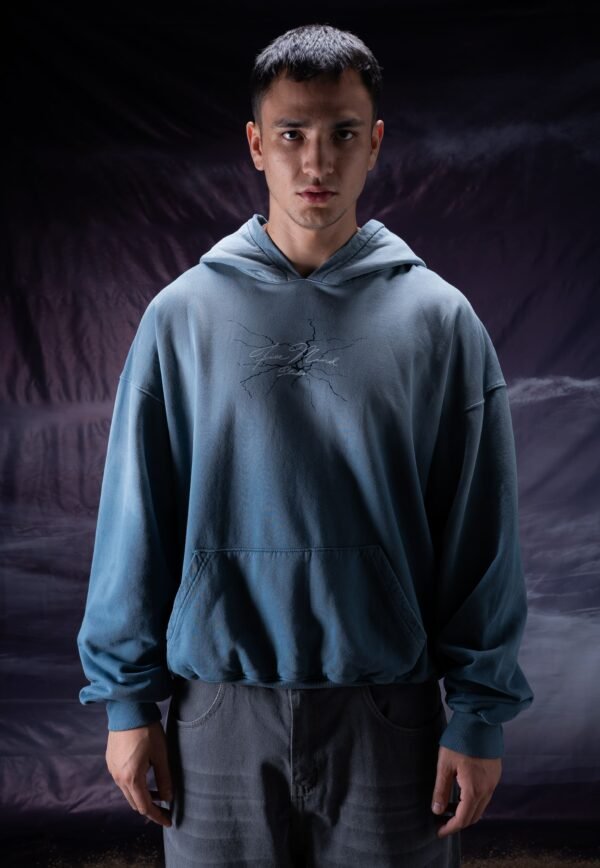 Mark Hoodie Boxy Acero – vista alternativa