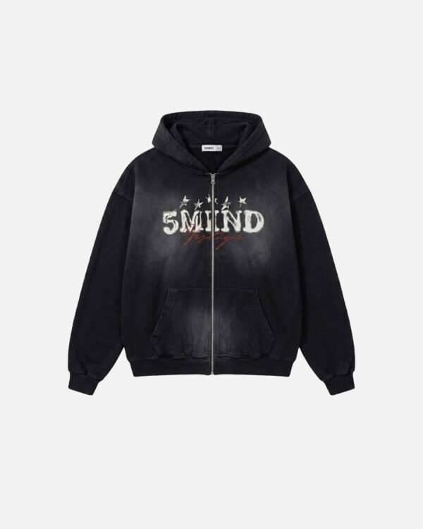 Vestigio Zip Hoodie Negro