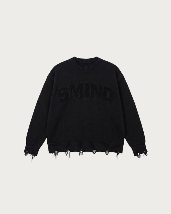 Archive Sweater Boxy Negro
