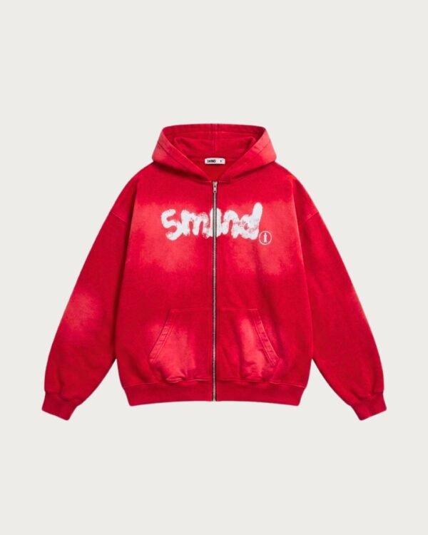 Mind Zip Hoodie Roja